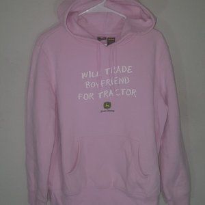 John Deere Baby Pink Sweatshirt